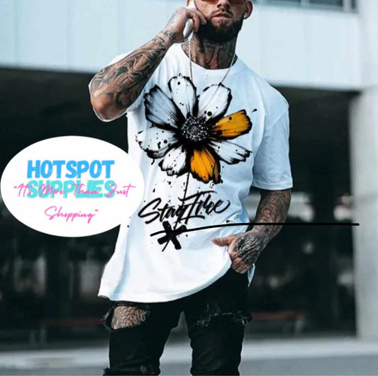 Oversized Flower Trap Tee