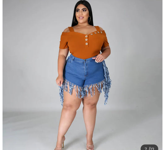 Plus Size Jean Shorts: High Waisted Denim Shorts for Women, Raw Hem, Wide Leg, Loose Fit Summer Casual Shorts