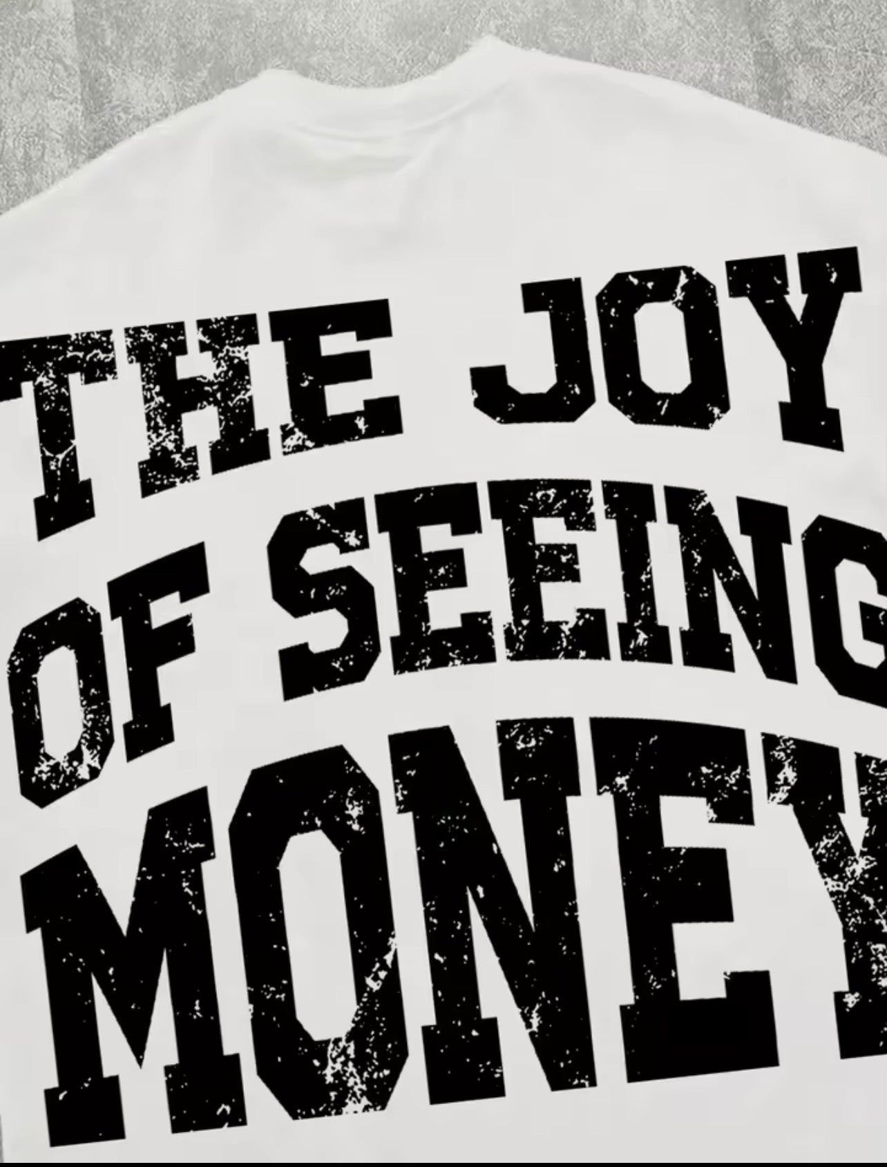 Oversized Street Hip Hop Cash Money Portrait Graphic Cropped TEE