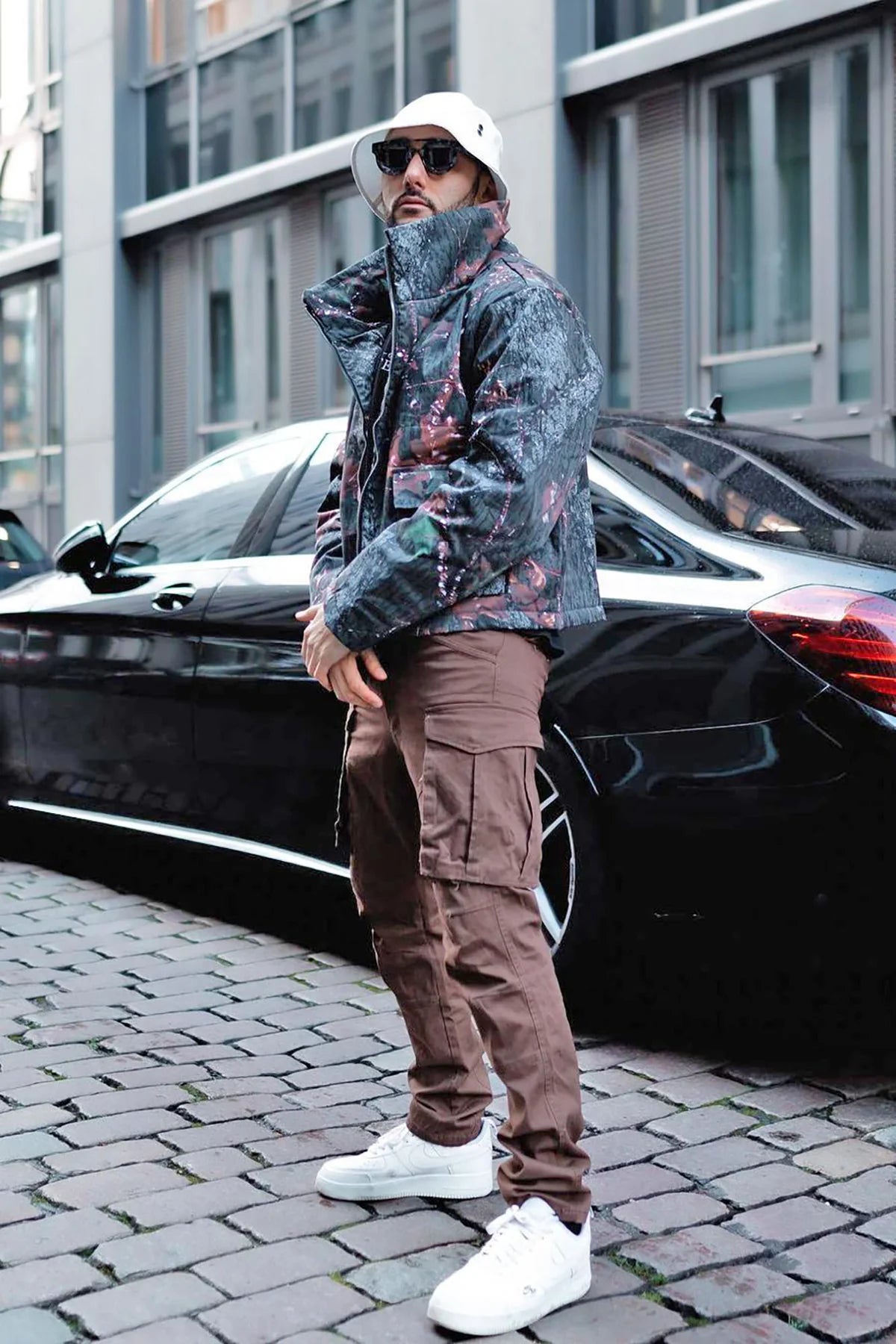 Slim Cargo Pants - Brown