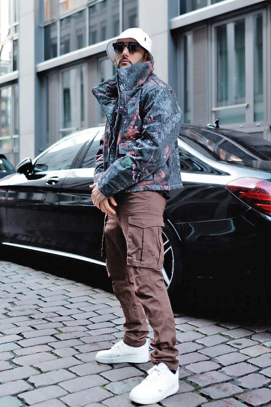 Slim Cargo Pants - Brown